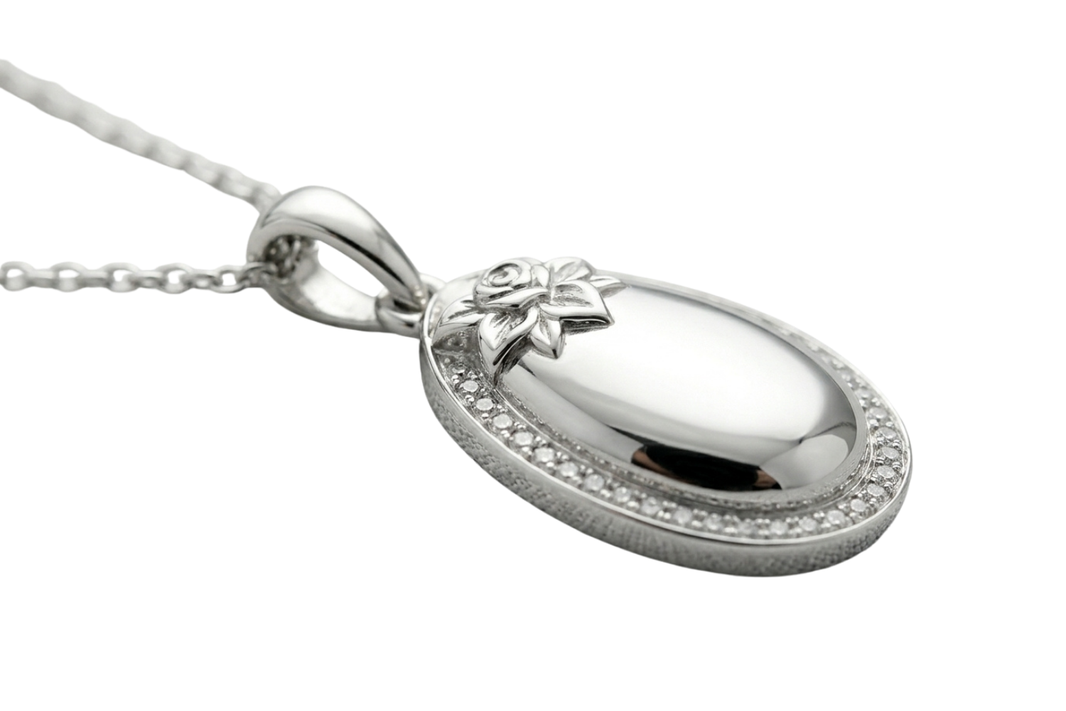 Platinum Personalized Cremation Pendant