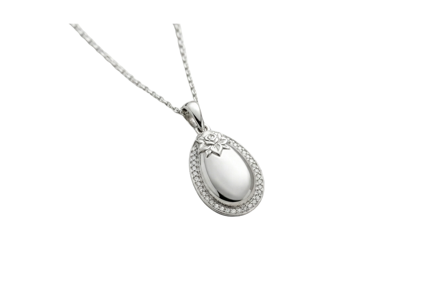 Platinum Personalized Cremation Pendant