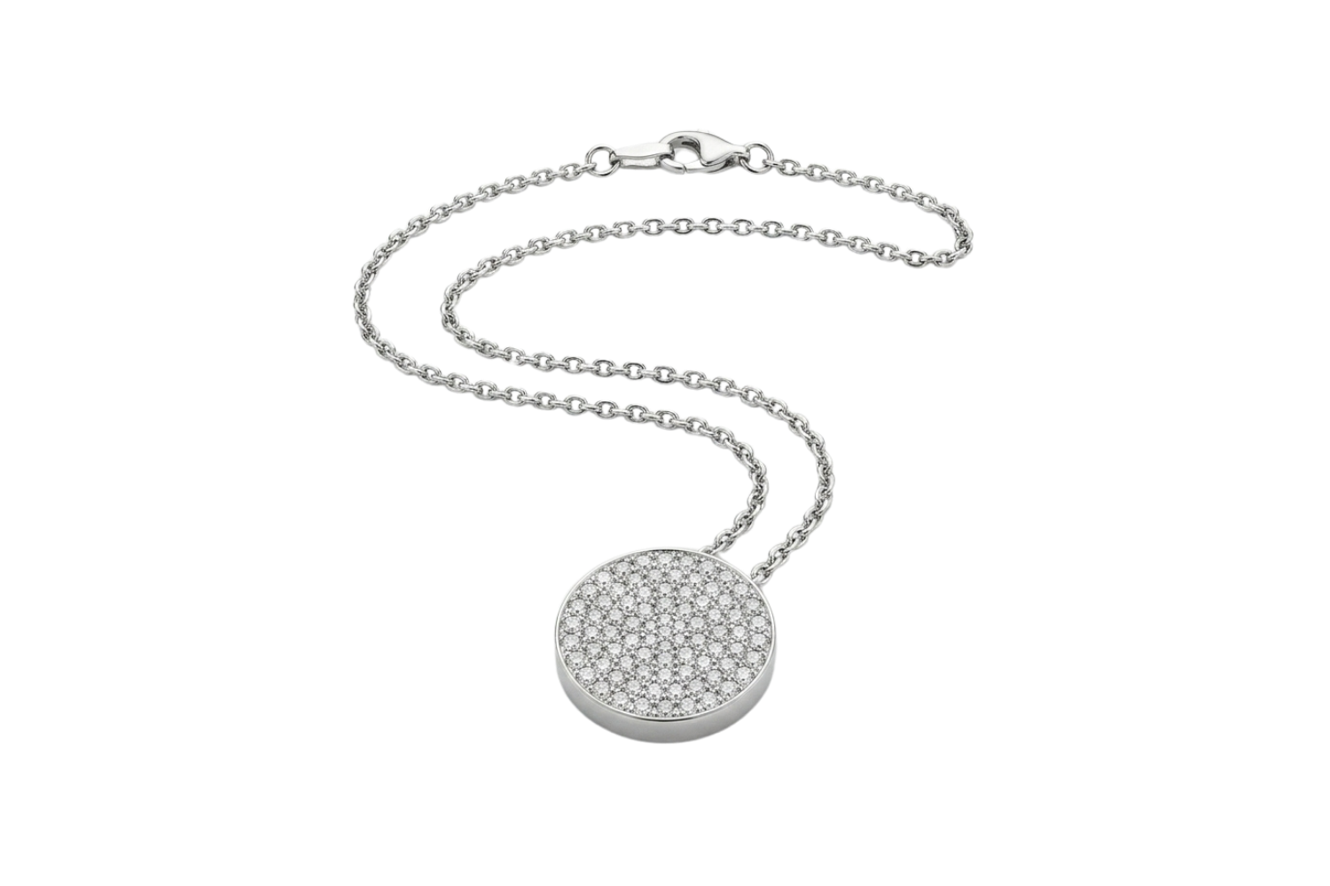 Tonka Diamond Keepsake Pendant - 18K White Gold