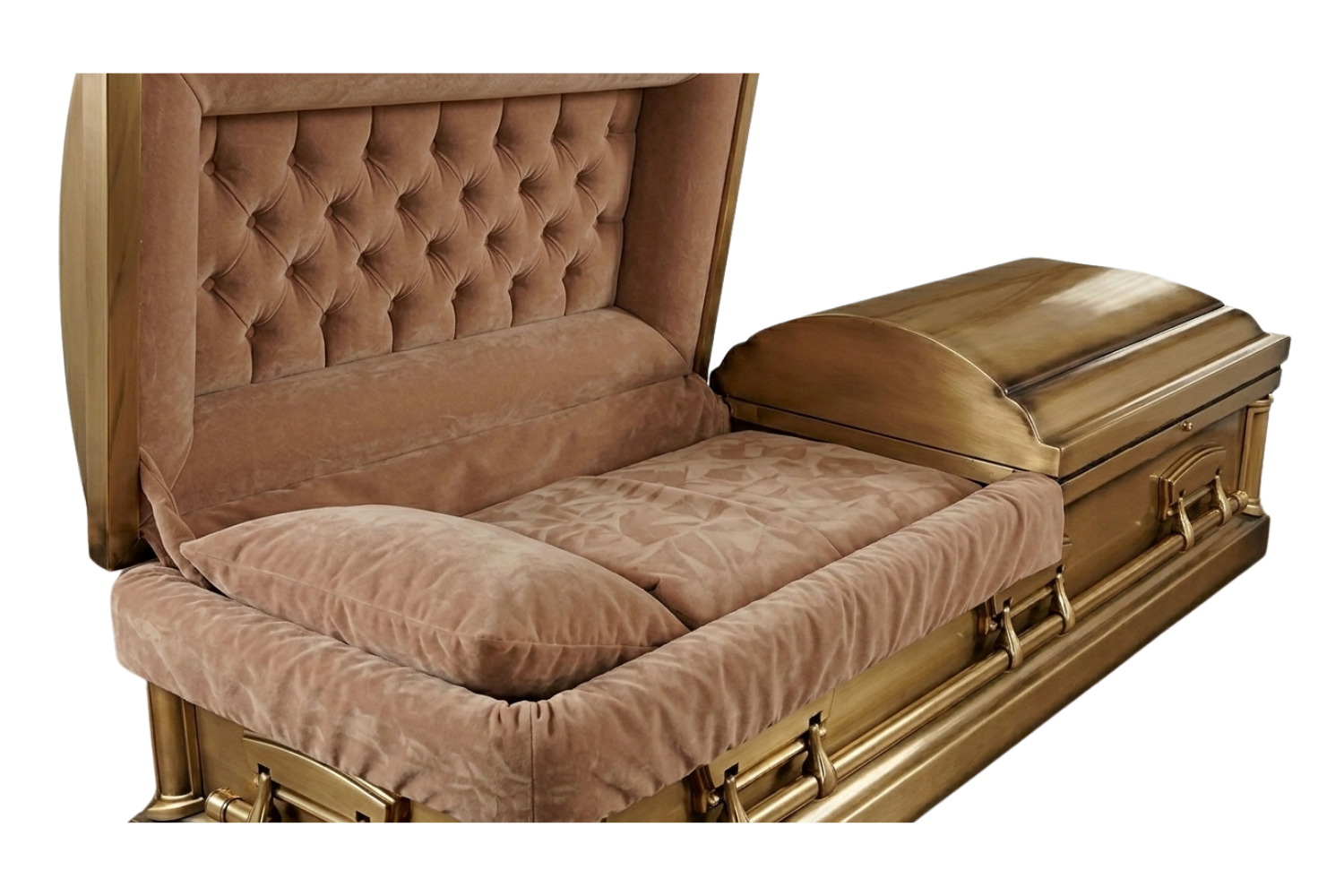 Solid Bronze Metal Casket