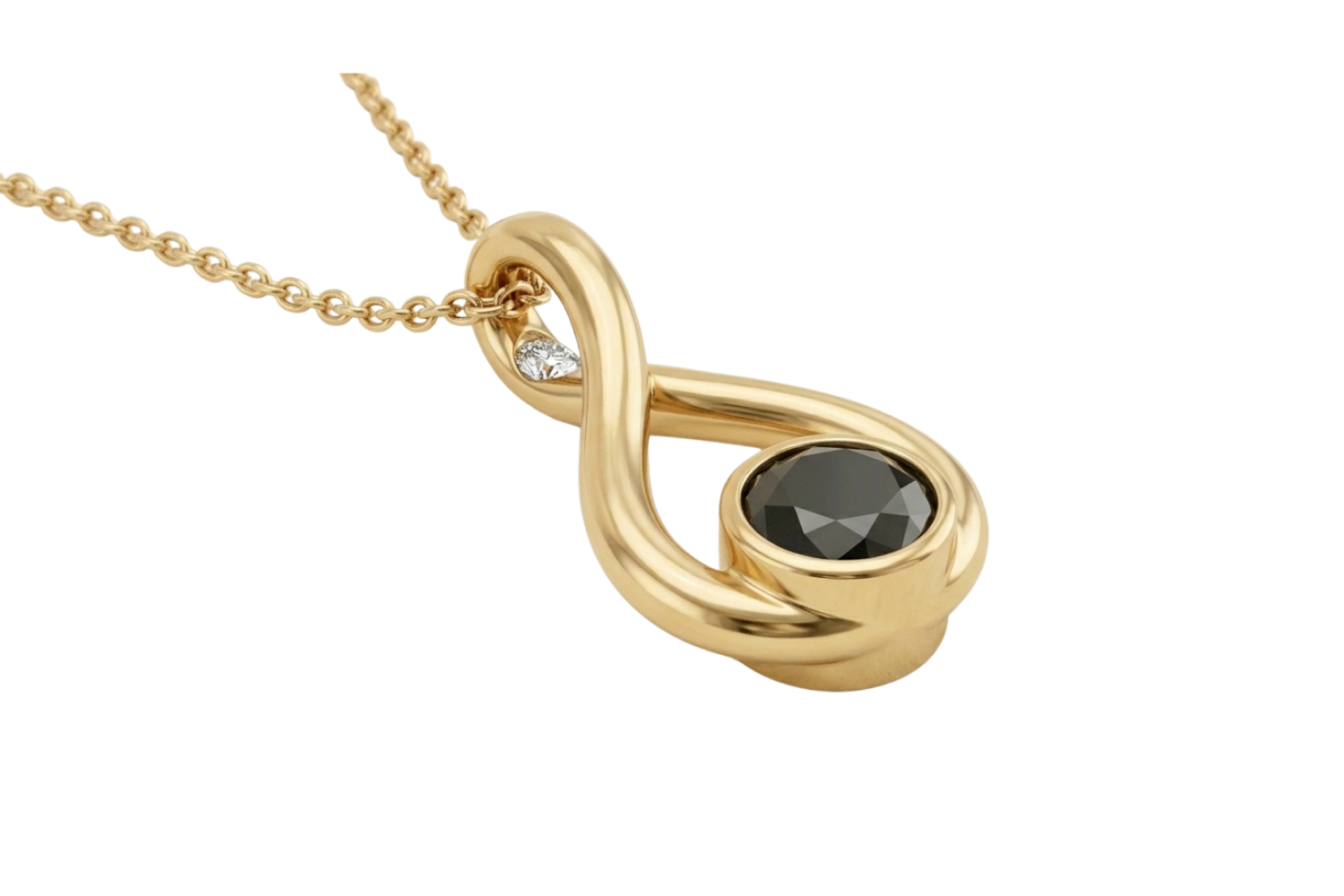 18k Yellow Gold Onyx Pendant Keepsake