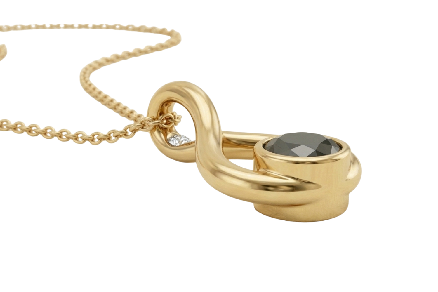 18k Yellow Gold Onyx Pendant Keepsake