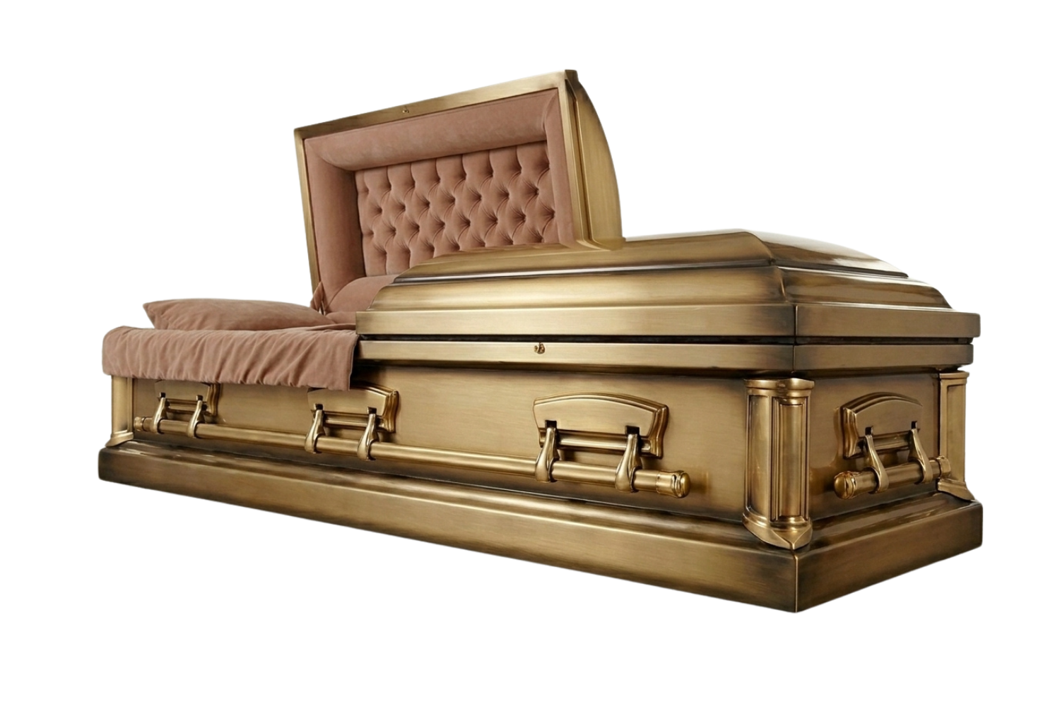 Solid Bronze Metal Casket