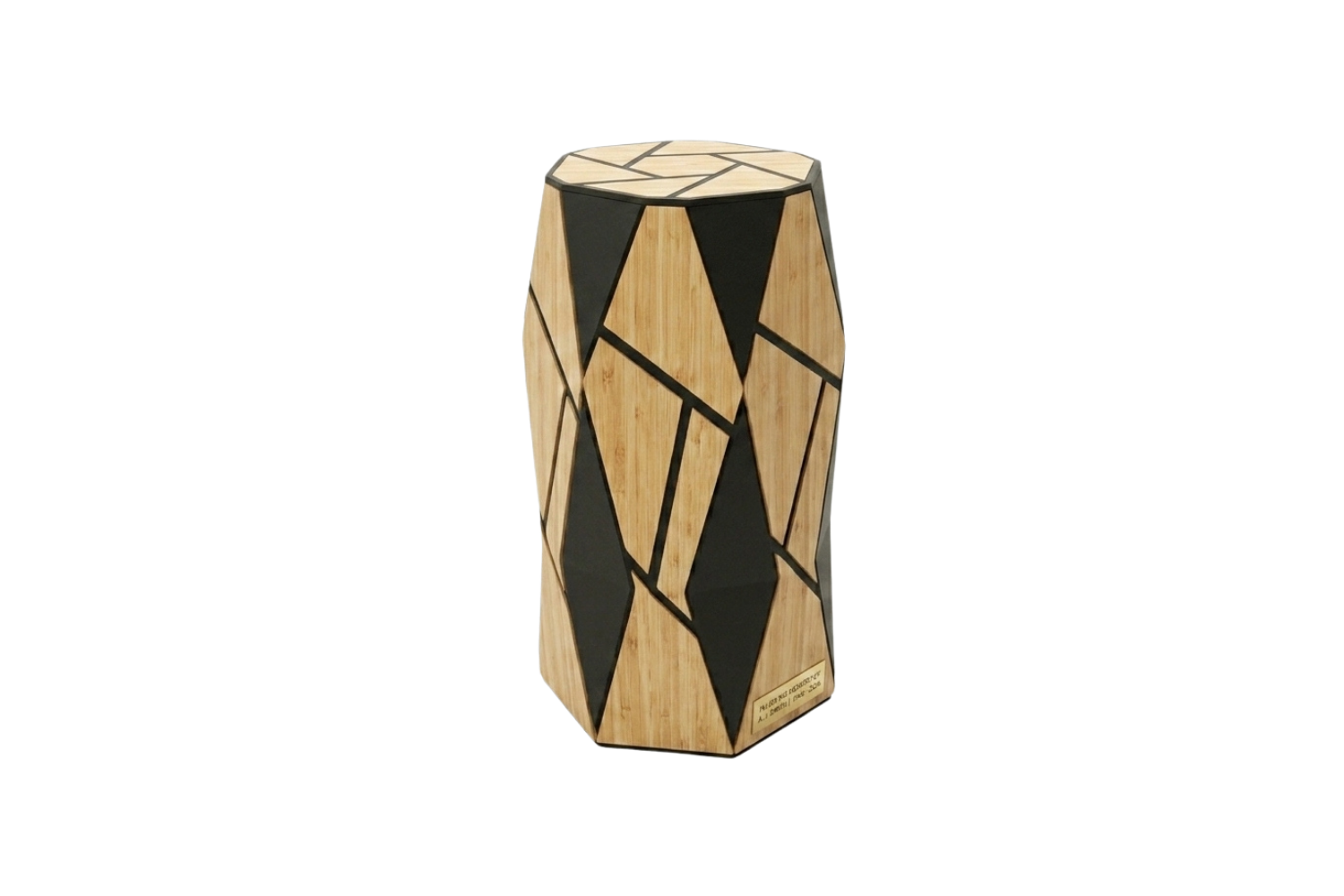 Large Geo Pine Urn
