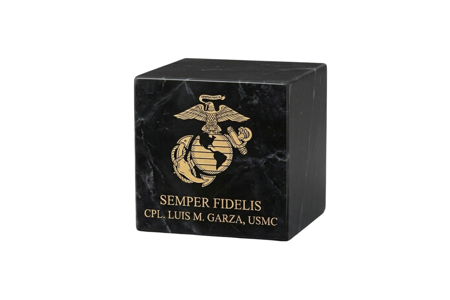 Marine Corps Marble Urn